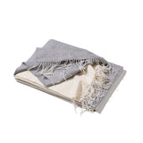 Reisedecke "Light Companion" aus Cashmere und Merino "Color Blocks Grey"
