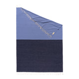 Reisedecke "Light Companion" aus Cashmere und Merino "Color Blocks Navy Blue"