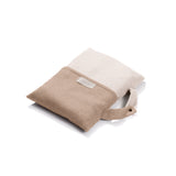 Reisedecke "Light Companion" aus Cashmere und Merino "Color Blocks Beige"