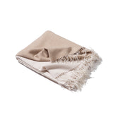 Reisedecke "Light Companion" aus Cashmere und Merino "Color Blocks Beige"
