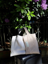 Reisedecke "Light Companion" aus Cashmere und Merino "Color Blocks Beige"