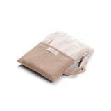 Reisedecke "Light Companion" aus Cashmere und Merino "Color Blocks Beige"